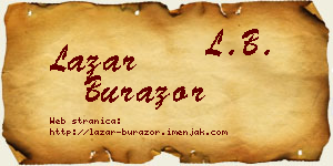 Lazar Burazor vizit kartica